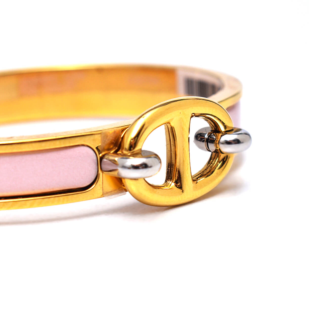 Hermes -Baby Pink Mini Clic Chaine d'Ancre Bracelet 